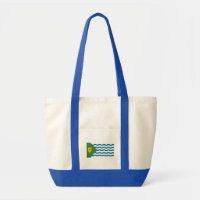 Flagge von Vancouver, British Columbia Tote Bag