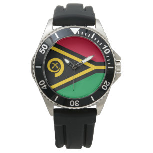 Flagge von Vanuatu Armbanduhr