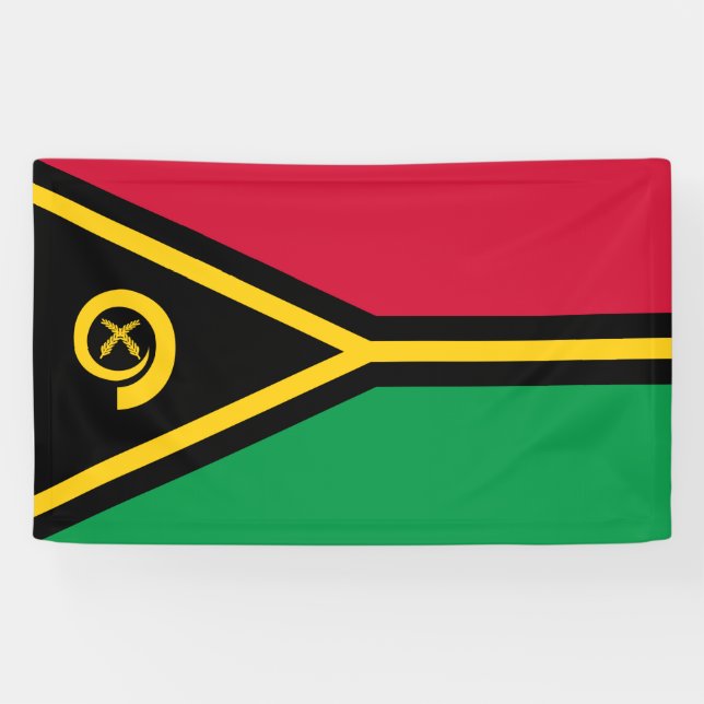 Flagge von Vanuatu Banner (Horizontal)