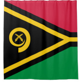 Flagge von Vanuatu Duschvorhang