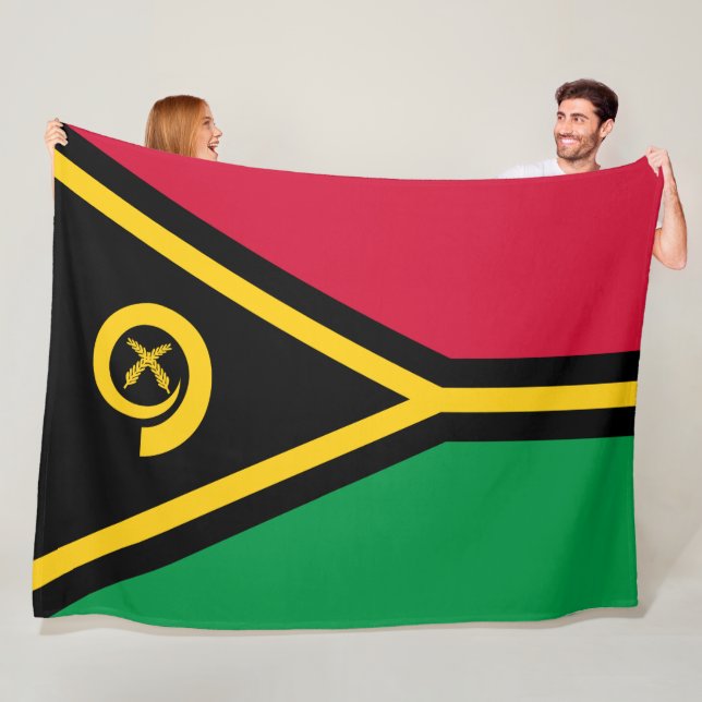 Flagge von Vanuatu Fleecedecke (Beispiel)