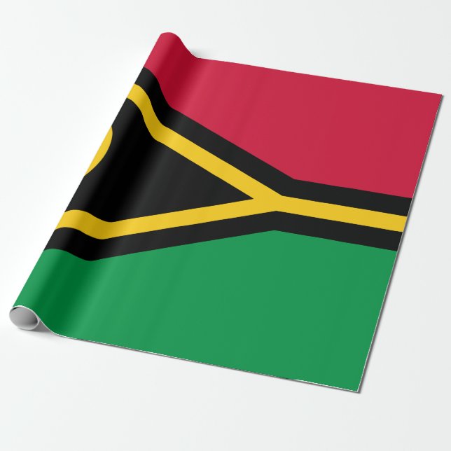 Flagge von Vanuatu Geschenkpapier (Ungerollt)