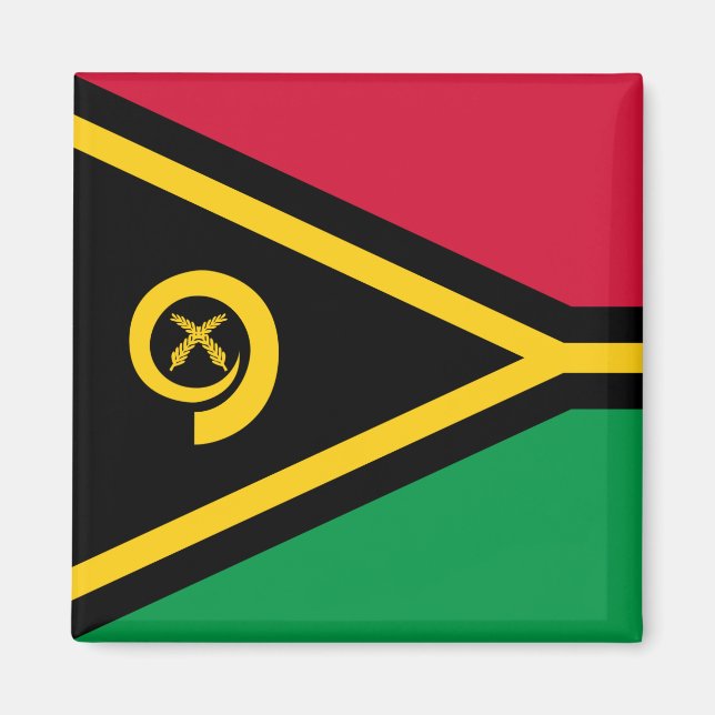 Flagge von Vanuatu Magnet (Vorne)