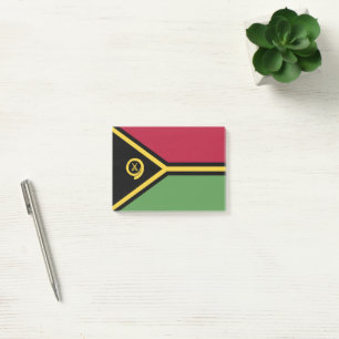 Flagge von Vanuatu Post-it Klebezettel