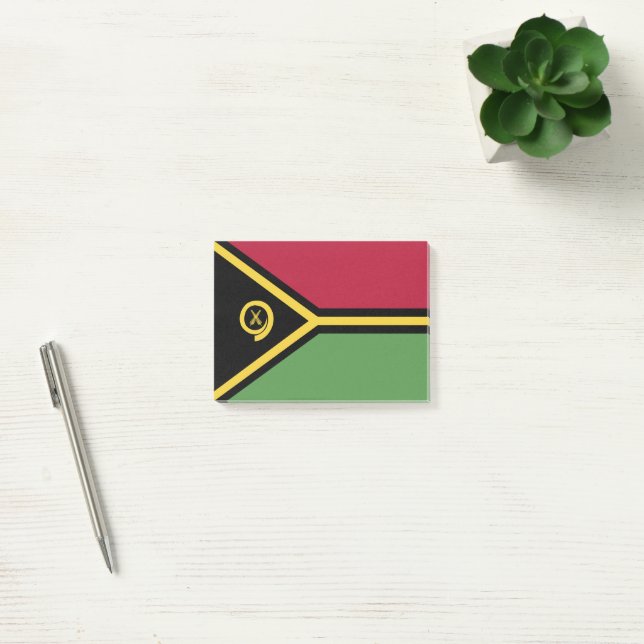 Flagge von Vanuatu Post-it Klebezettel (Büro)