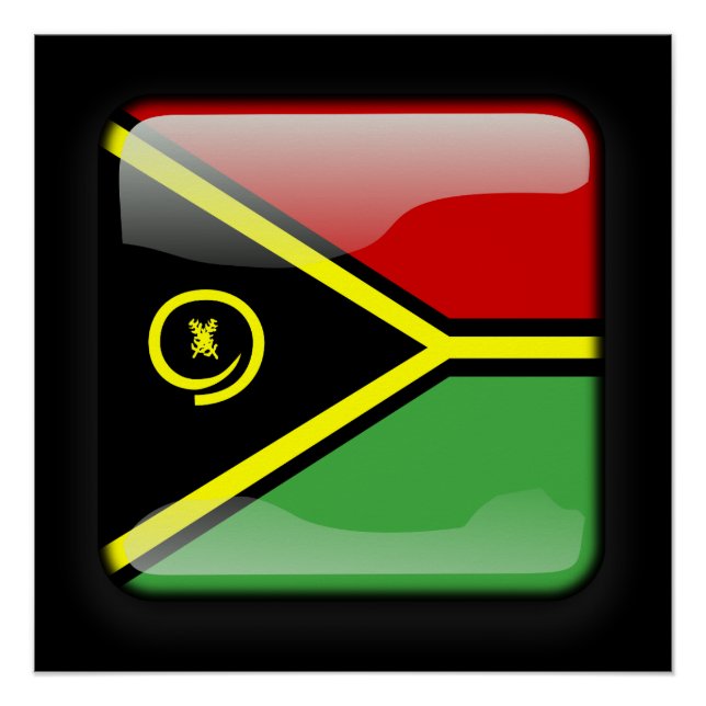 Flagge von Vanuatu Poster (Vorderseite)