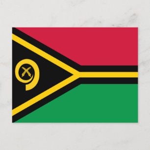 Flagge von Vanuatu Postkarte