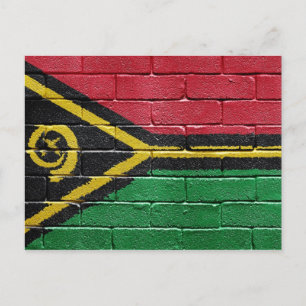 Flagge von Vanuatu Postkarte