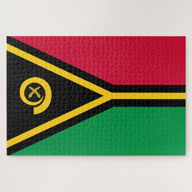 Flagge von Vanuatu Puzzle (Horizontal)