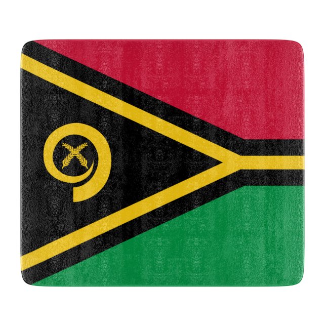 Flagge von Vanuatu Schneidebrett (Vorderseite)