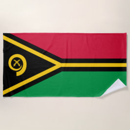 Flagge von Vanuatu Strandtuch