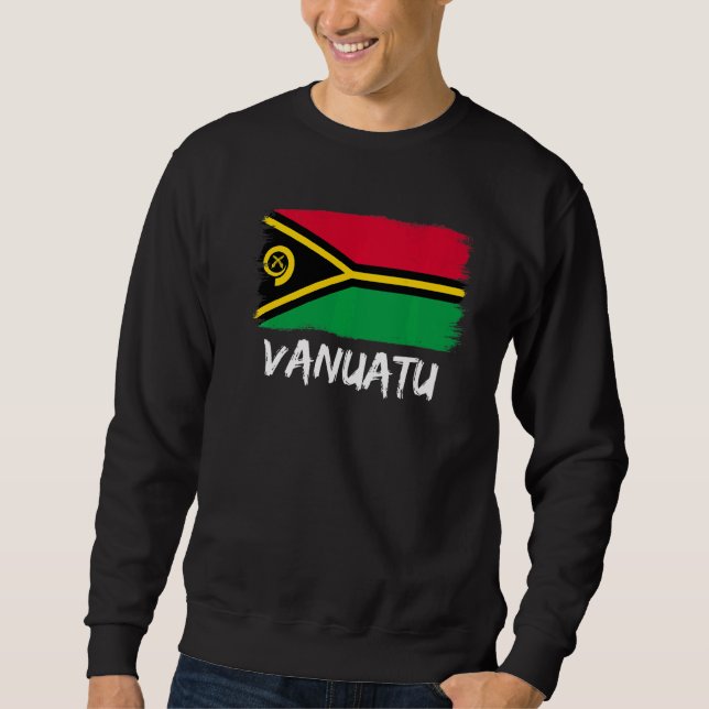 Flagge von Vanuatu Sweatshirt (Vorderseite)