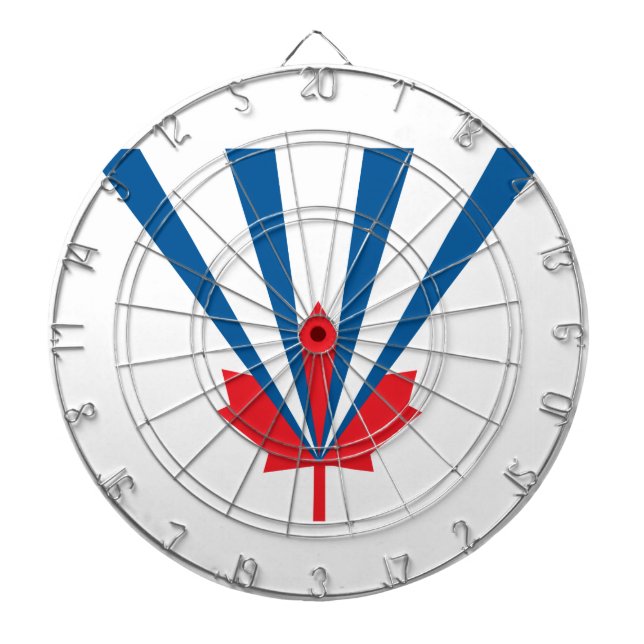 Flagge von Vaughan (Ontario, Kanada) Dartscheibe (vorne)