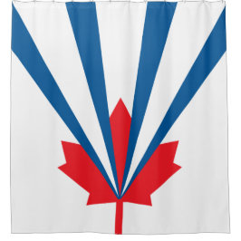 Flagge von Vaughan (Ontario, Kanada) Duschvorhang