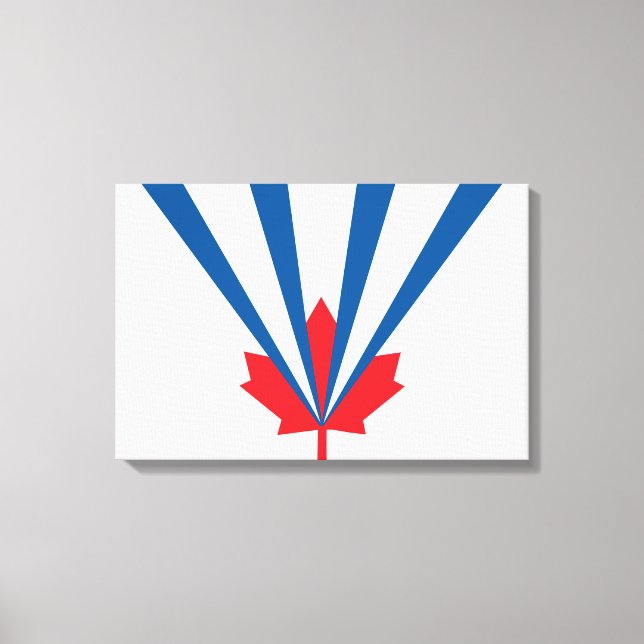 Flagge von Vaughan (Ontario, Kanada) Leinwanddruck (Vorderseite)