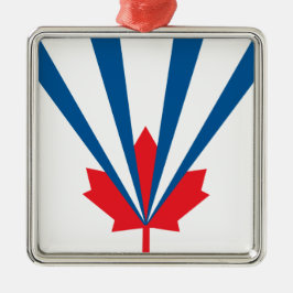 Flagge von Vaughan (Ontario, Kanada) Ornament Aus Metall