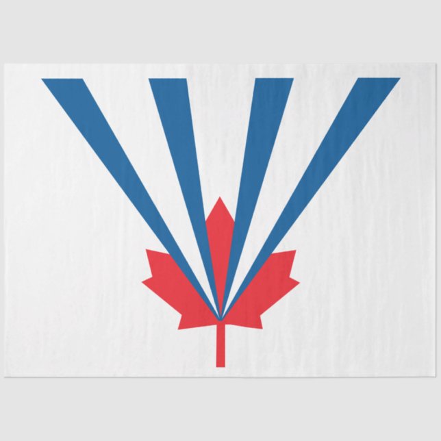 Flagge von Vaughan (Ontario, Kanada) Seidenpapier (Vorderseite)