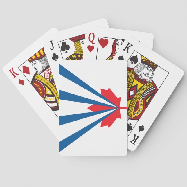 Flagge von Vaughan (Ontario, Kanada) Spielkarten (Rückseite)