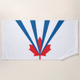 Flagge von Vaughan (Ontario, Kanada) Strandtuch