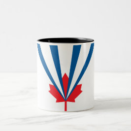 Flagge von Vaughan (Ontario, Kanada) Zweifarbige Tasse