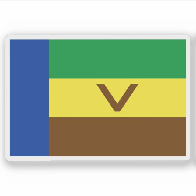 Flagge von Venda, der Republik Südafrika Aufkleber (Vorderseite)