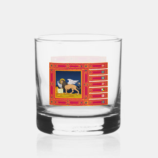 Flagge von Venetien (italienische Region) Whiskyglas