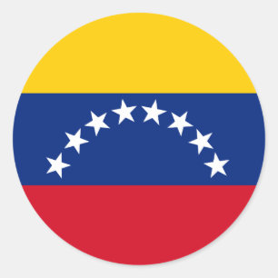 Flagge von Venezuela Runder Aufkleber