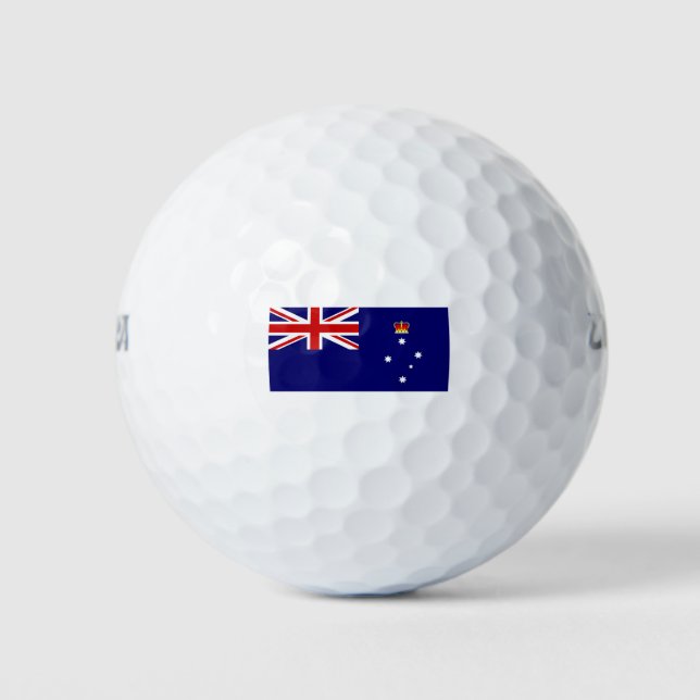 Flagge von Victoria, Australien Golfball (Vorderseite)