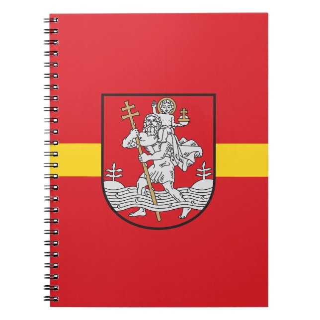 Flagge von Vilnius, Litauen-Notebook Notizblock (Vorderseite)