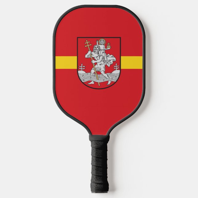 Flagge von Vilnius, Litauen Pickleball Schläger (Vorderseite)