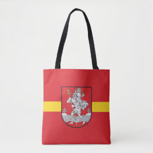 Flagge von Vilnius, Litauen Tote Tag
