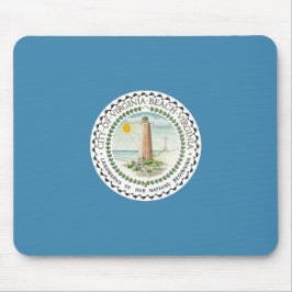 Flagge von Virginia Beach (Virginia, USA) Mousepad