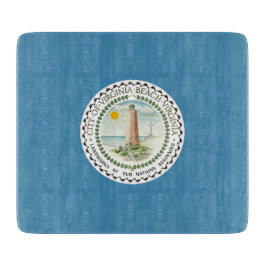 Flagge von Virginia Beach (Virginia, USA) Schneidebrett