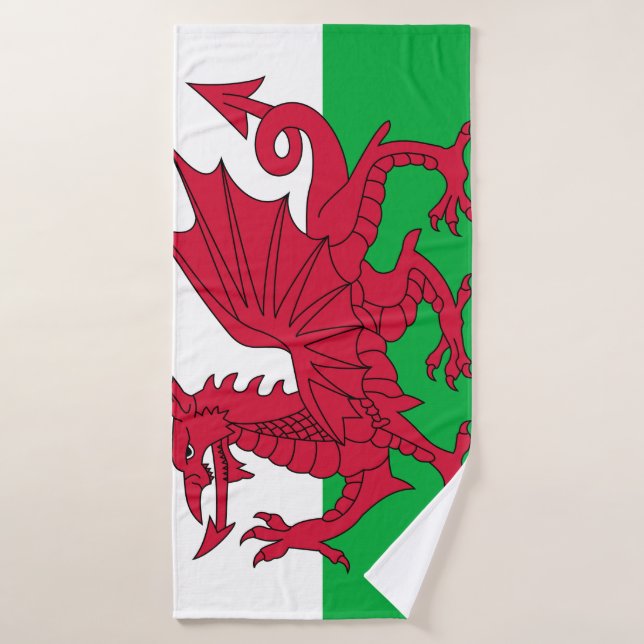 Flagge von Wales Badehandtuch (Badehandtuch)