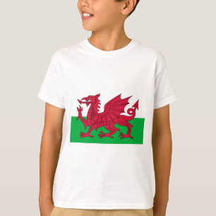 Flagge von Wales - der rote Drache - Baner Cymru T-Shirt