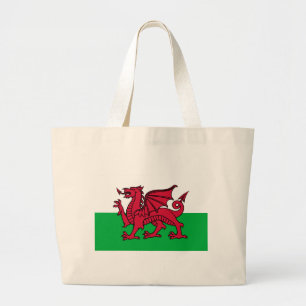 Flagge von Wales Jumbo Stoffbeutel