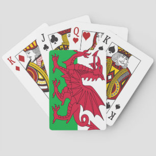 Flagge von Wales Spielkarten