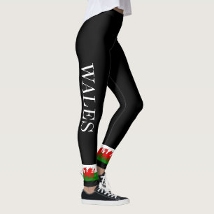 Flagge von Wales Waliser Baner Cymru Leggings