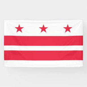 Flagge von Washington D.C. (District of Columbia) Banner