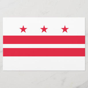 Flagge von Washington D.C. (District of Columbia) Briefpapier