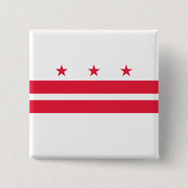 Flagge von Washington D.C. (District of Columbia) Button