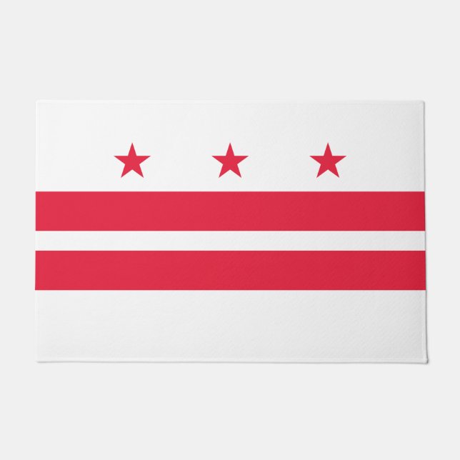 Flagge von Washington D.C. (District of Columbia) Fußmatte (Vorderseite)