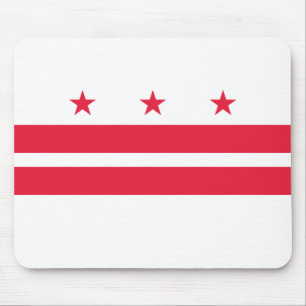 Flagge von Washington D.C. (District of Columbia) Mousepad