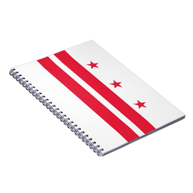 Flagge von Washington D.C. (District of Columbia) Notizblock (Rechte Seite)