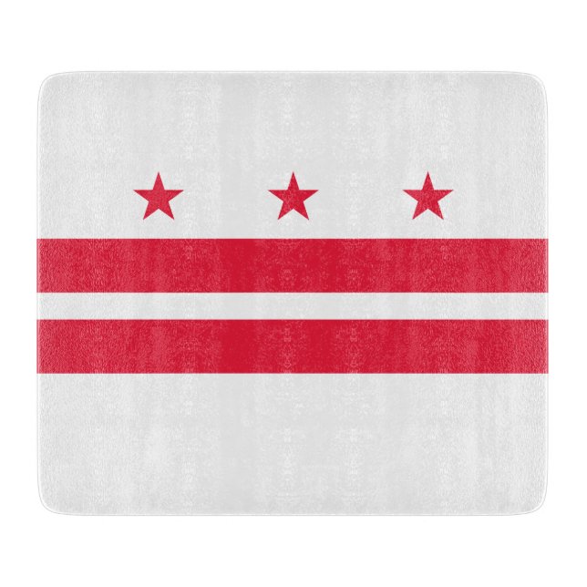 Flagge von Washington D.C. (District of Columbia) Schneidebrett (Vorderseite)