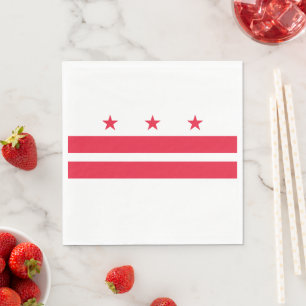 Flagge von Washington D.C. (District of Columbia) Serviette