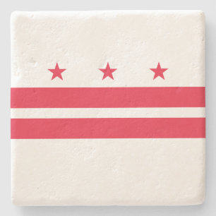 Flagge von Washington D.C. (District of Columbia) Steinuntersetzer