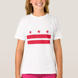 Flagge von Washington D.C. (District of Columbia) T-Shirt