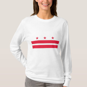 Flagge von Washington D.C. (District of Columbia) T-Shirt