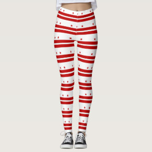 Flagge von Washington DC, amerikanische Staatsflag Leggings
